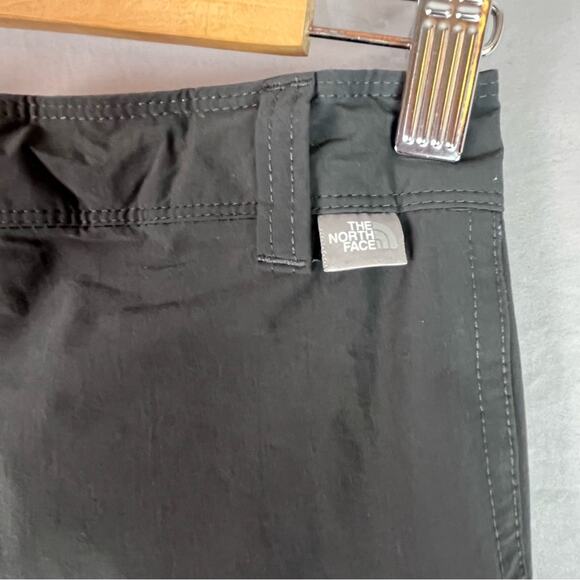 North Face Hiking Pants Girls Medium Convertible Dark Grey Adj Waist Outdoors - Picture 5 of 12